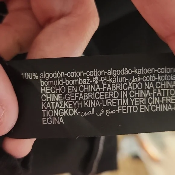 Zara black cotton summer dress, size medium - Picture 6 of 6